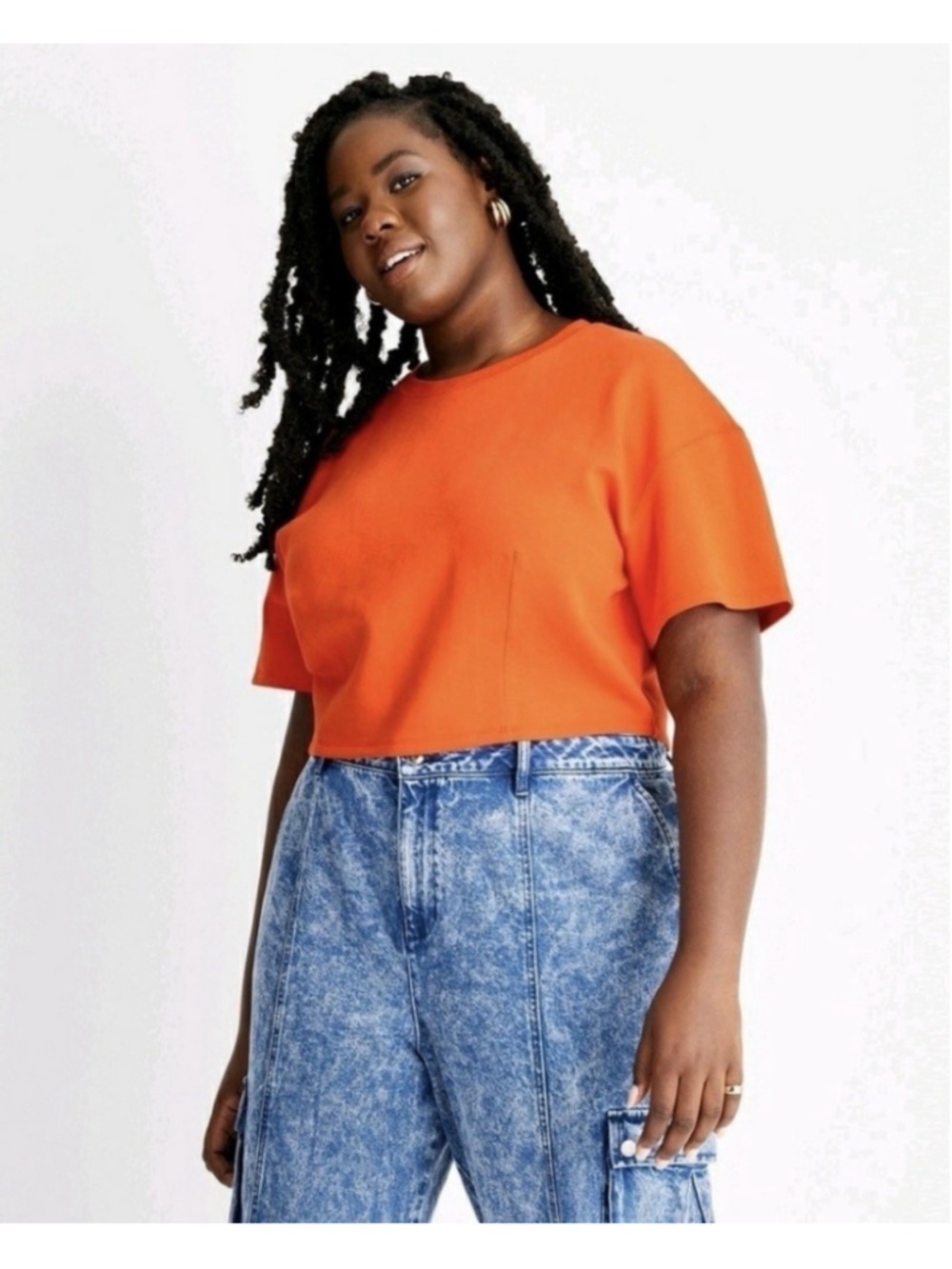 Future Collective x Kahlana Barfield Brown Boxy Cropped Tee - Size 2XL
